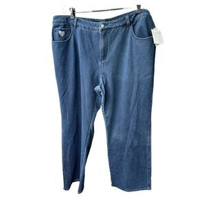 NWT Dream Jeans by Quaker Factory  size 24W straight leg.